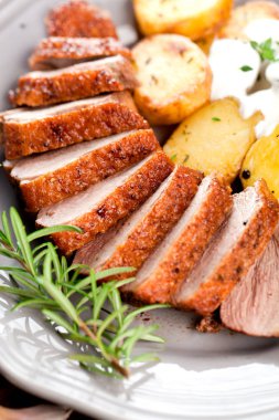 Ördek göğsü fileto yakın çekim