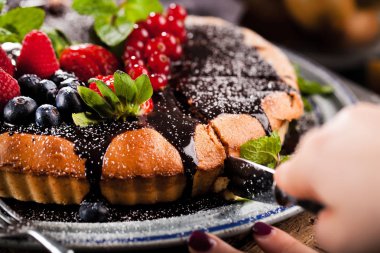 Gıda arka plan kopya alanı ile