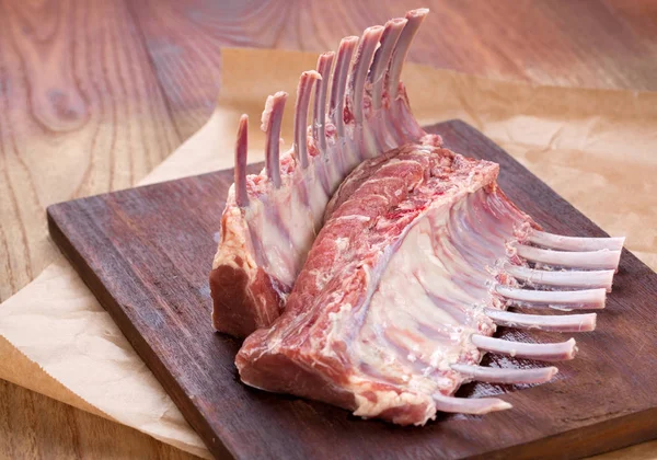 Rack Lamb Atas Meja — Stok Foto