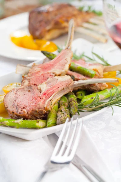 Rack Lamb Table — Stock Photo, Image