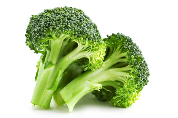 Healthy Green Organic Raw Broccoli Florets Ready Cooking — Stock Photo, Image