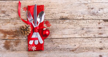 Noel sofrası kurulumu. Tatil arkaplanı