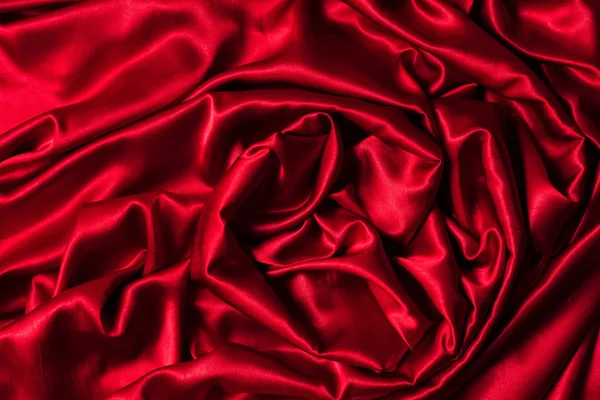 Red Cloth Waves Background Texture Chrismas Background — Stock Photo, Image