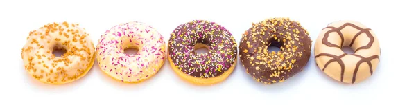 Frische Donuts Närbild — Stockfoto