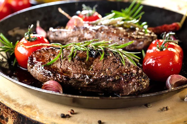 Cocinar Filete Filete Comida Fotografía Receta Idea — Foto de Stock