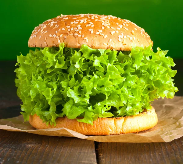 Veggie Burger Salat Vegetables Concept — Stock Photo, Image