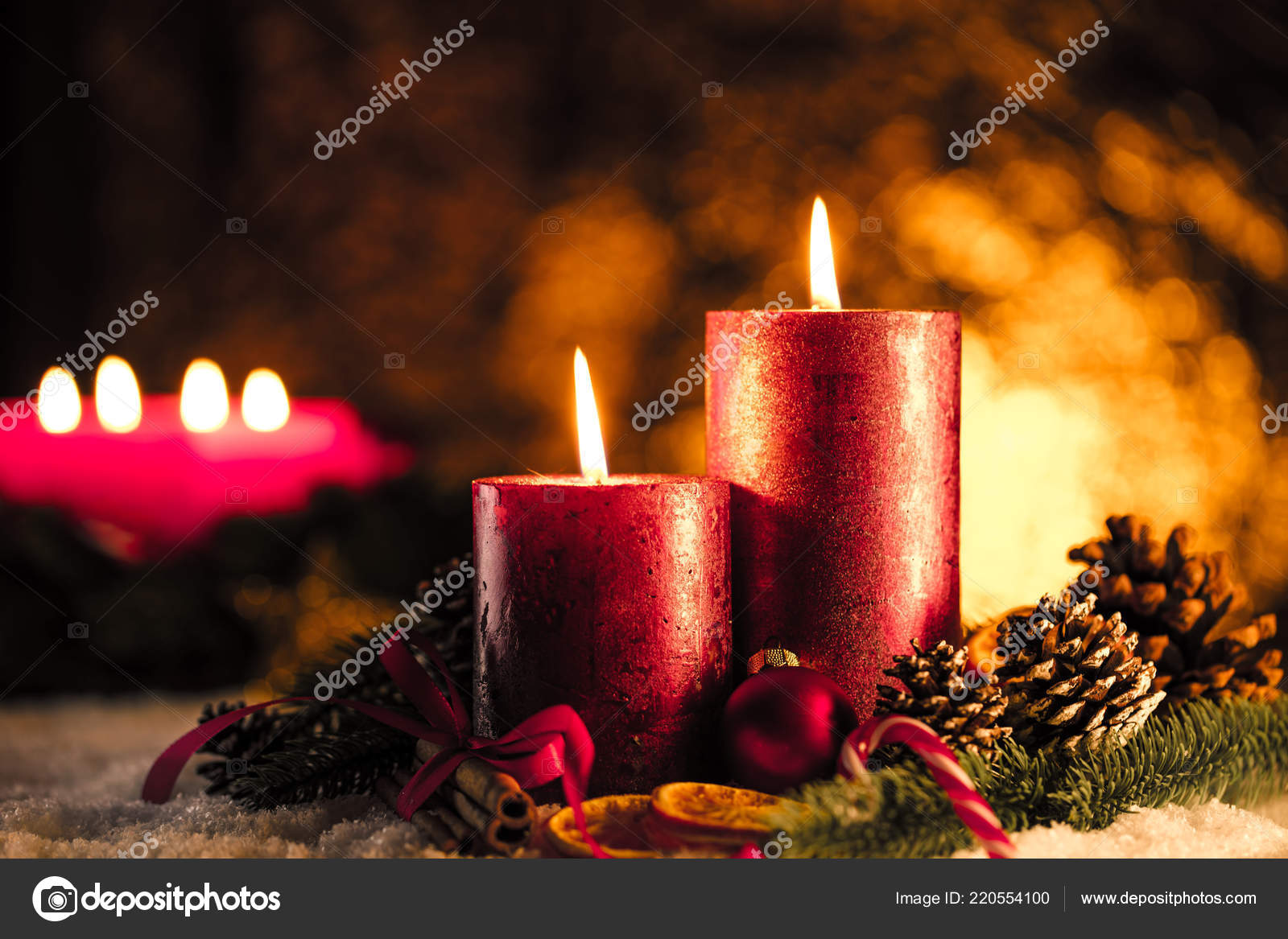 christmas candle lights