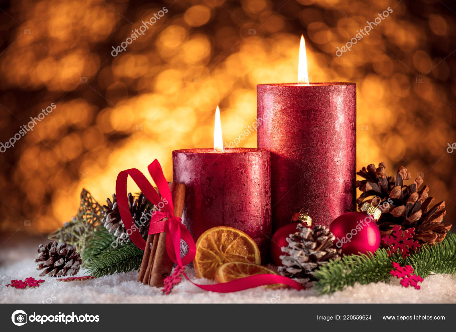 christmas candle lights