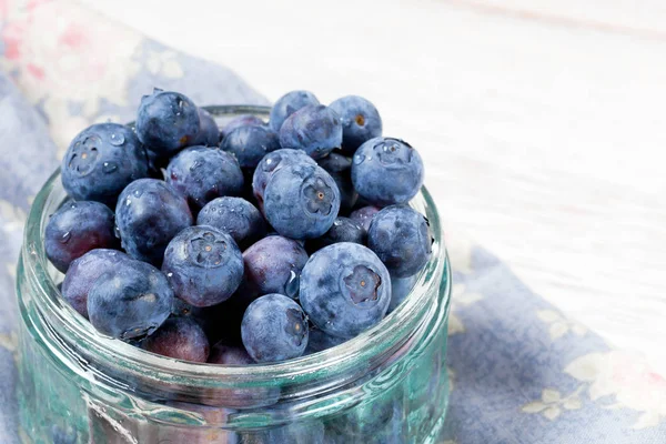 Blueberry Antioxidant Ekologisk Superfood Skål Koncept För Hälsosam Kost Och — Stockfoto