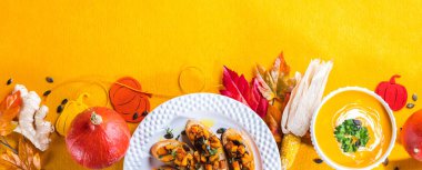 Kabak Brushetta ile taze kabak çorbası