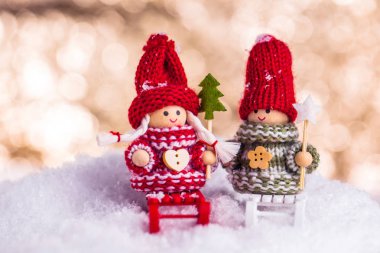 Noel geçmişleri. Ahşap arka planda Noel dekoru.