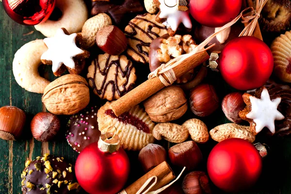Beautiful Christmas Baking Background — Stock Photo, Image