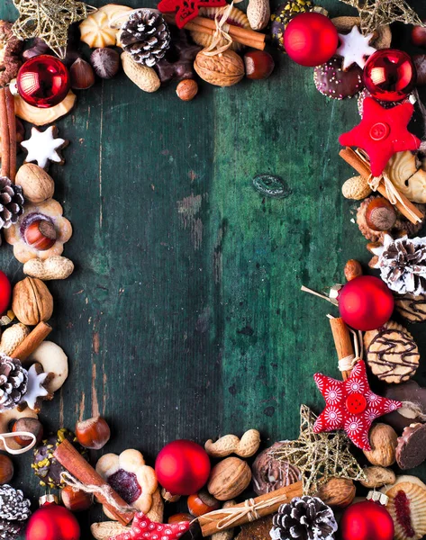 Beautiful Christmas Baking Background — Stock Photo, Image