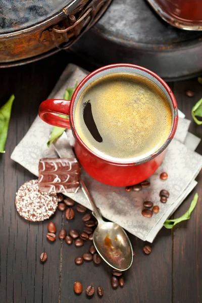 Filiżanka Kawy Kawa Stole — Zdjęcie stockowe