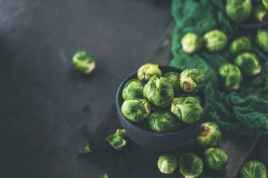 Bruxelles lahanası, yakın çekim