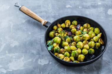 taze Brüksel lahanası, yakın çekim