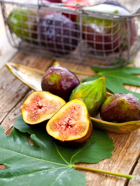 Buah Fig Yang Baru Dipotong — Stok Foto