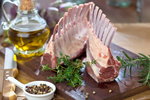 Rack Lamb Close — Stock Photo, Image