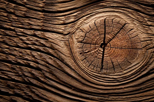 Коричнева Стара Текстура Дерева Вузлом — стокове фото