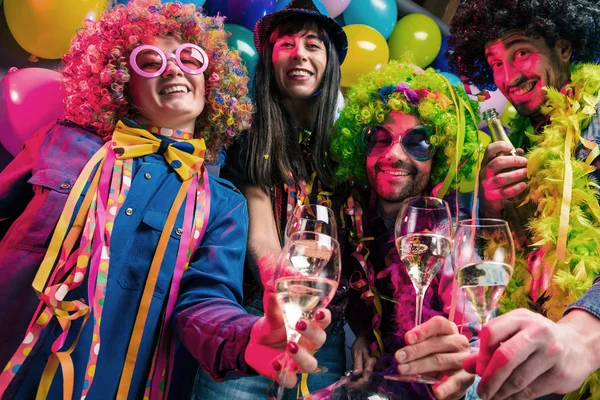 Párt Emberek Ünnepli Carnival Vagy Party Club — Stock Fotó