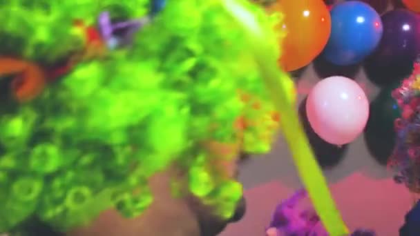 Fiesta Gente Que Celebra Carnaval Año Nuevo Club Fiesta — Vídeo de stock