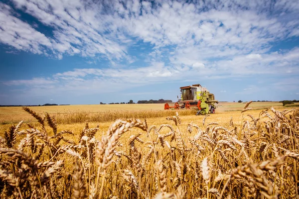 農地での収穫のための農業機械 — ストック写真