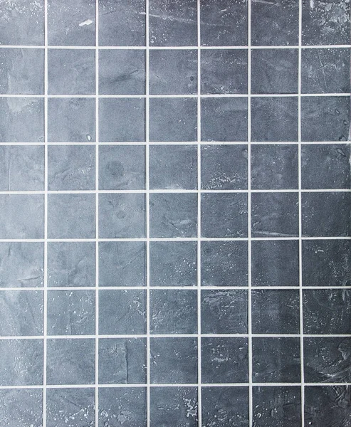 Grau Gekachelte Wand Textur Hintergrund — Stockfoto