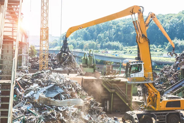 Yığın Eski Metal Geri Dönüşüm Için Donatım — Stok fotoğraf