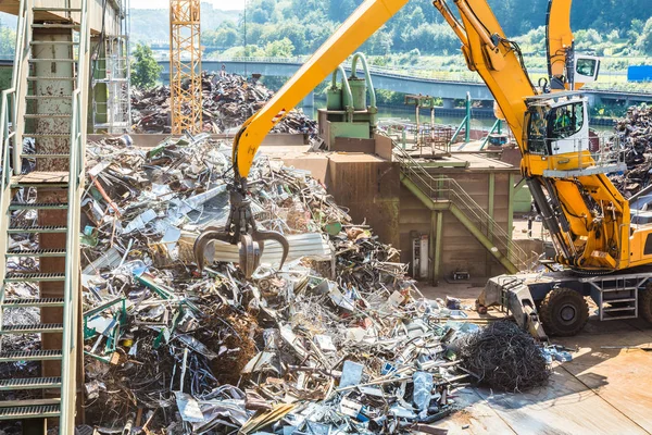 Haldy Starých Kovů Zařízení Pro Recyklaci — Stock fotografie