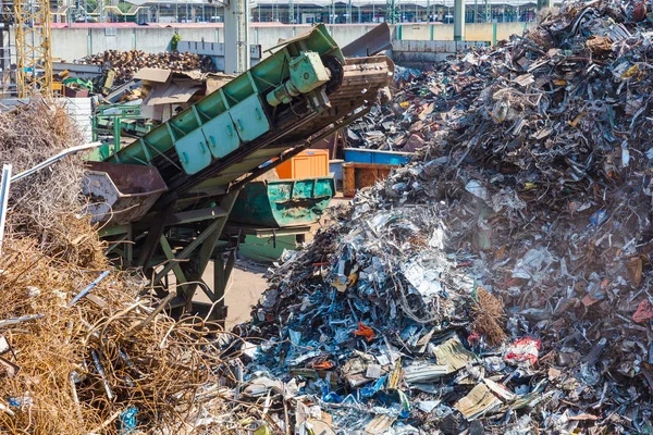 Montón Metal Viejo Equipos Para Reciclaje —  Fotos de Stock