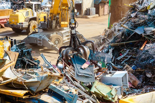 Haldy Starých Kovů Zařízení Pro Recyklaci — Stock fotografie