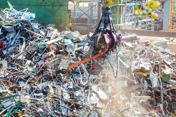 Heap Metal Velho Equipamentos Para Reciclagem — Fotografia de Stock