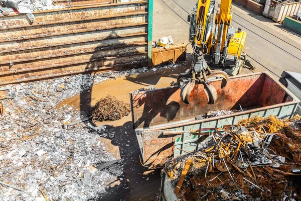 Heap Old Metal Equipment Recycling Stock Picture