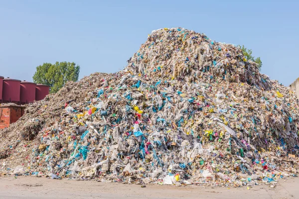 Odpadní Plastové Láhve Jiné Typy Plastových Odpadů — Stock fotografie