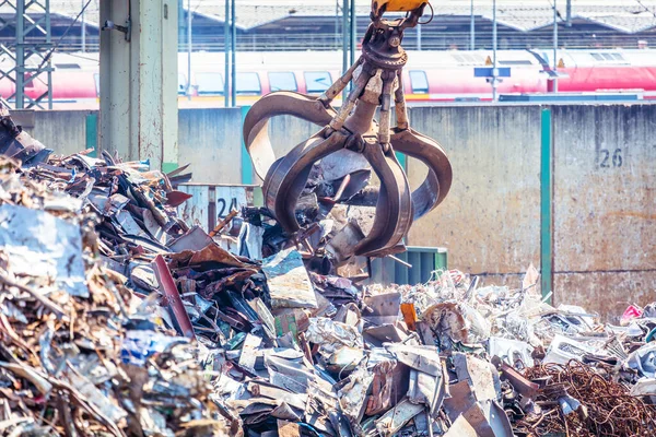 Montón Metal Viejo Equipos Para Reciclaje — Foto de Stock