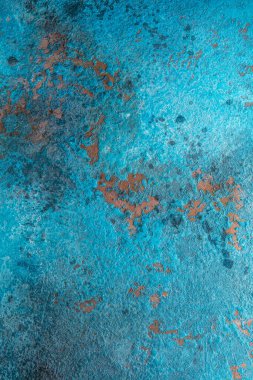 Mavi soyut yıpranmış arkaplanın tam çerçeve görünümü  