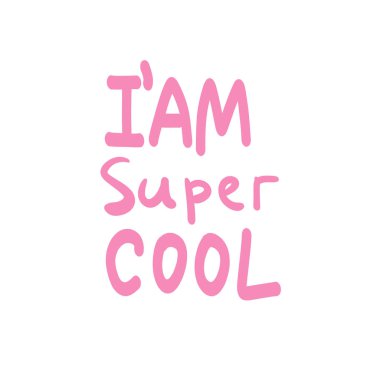 Süper cool. İskandinav tarzı. Giysi ve kartpostallar, çocuklar için parmak izi. Tasarımlarınız için.