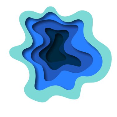 Kağıt Sanat. Deniz. Derinlik. Balık. Okyanus. Tasarımlarınız için. Origami.