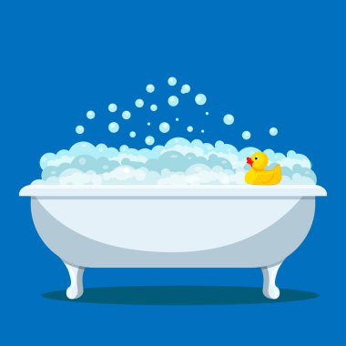 Banyo. Tuvalet. Parlak düz tasarım. Iç. Sunumlar için.