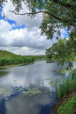 Bulutlar, küçük nehir yatay