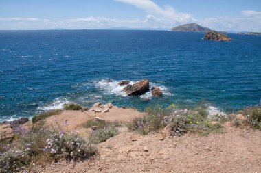 Sounion Burnu'ndan Ege Denizi Manzarası