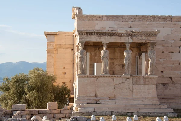 Estatuas Del Templo Erechtheion Atenas — Foto de Stock