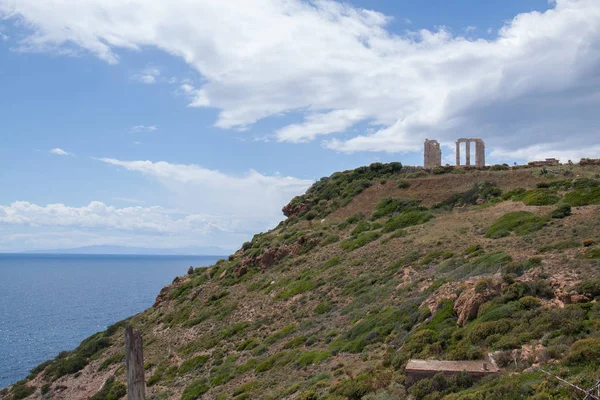 Cabo Sounion Templo Poseidón — Foto de Stock