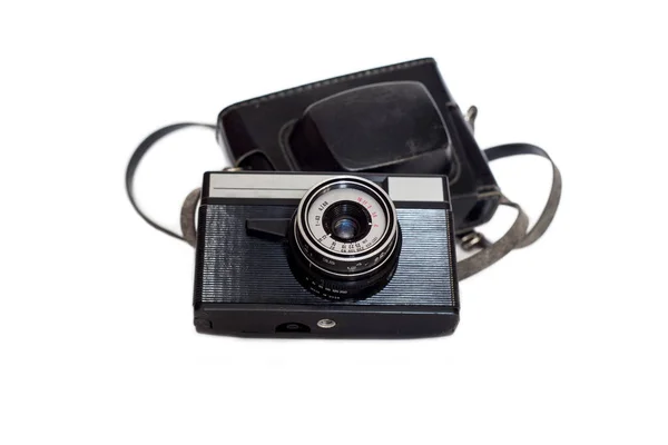 Старая Советская Камера Белом Фоне — стоковое фото