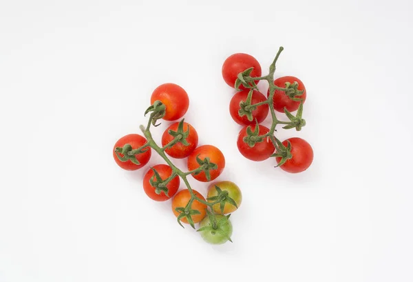 Tomates Cereza Aislados Sobre Fondo Blanco Imagen De Stock