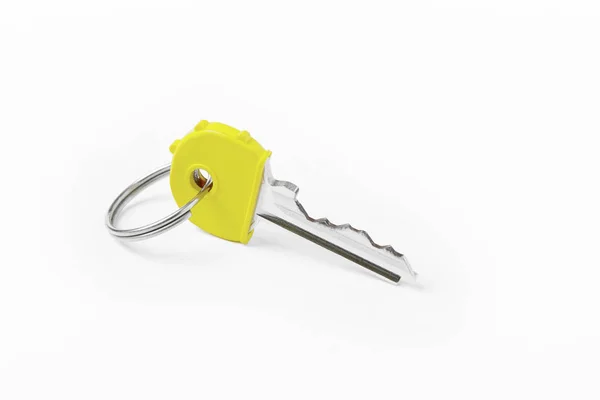 Key Ring Key White Background Rent Buy — Stock Photo, Image