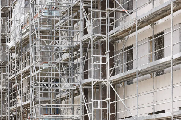 Building Construction Brick Facade Structure Architecture Horizontal — Stock Photo, Image