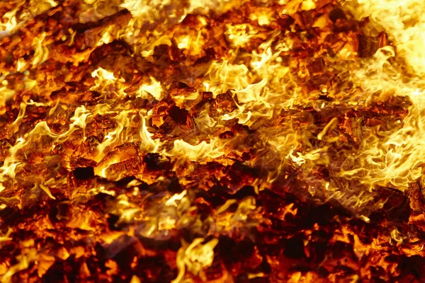Вогонь Матеріал Розжарювання Вулкана Гарячий Вогонь Вугілля Викиди Вуглецю — стокове фото
