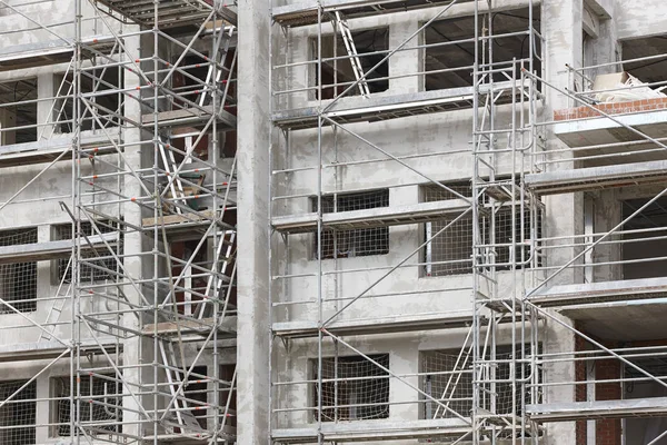 Building Facade Construction Concrete Structure Architecture Horizontal — Stock Photo, Image