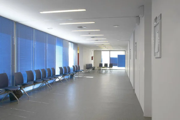 Salle Attente Bâtiment Public Equipement Intérieur Hôpital Personne Horizontal — Photo
